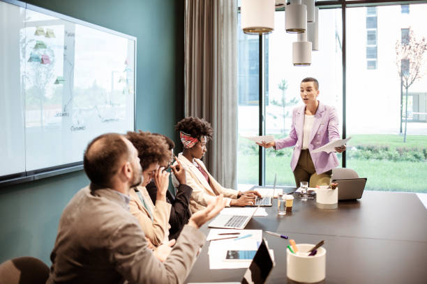 istock Businesswoman Shouting at Her Workers 1335074724