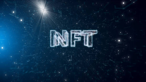 istock NFT, Non-funglible token glitch background 1335074940