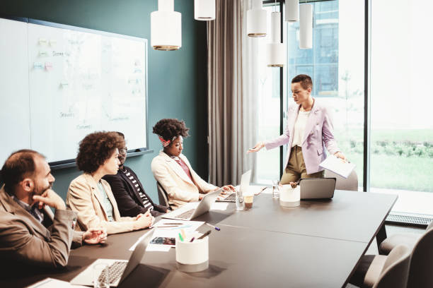 istock Businesswoman Shouting at Her Workers 1335075828