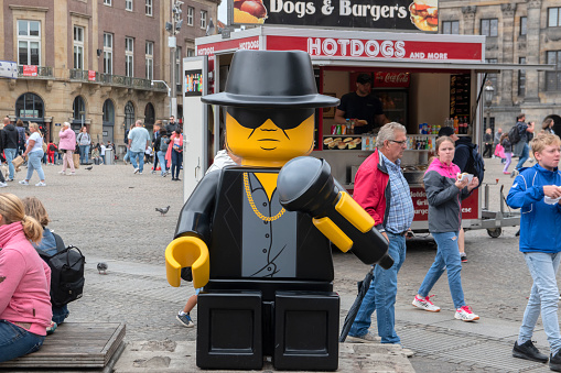 A Lego Puppet From Andre Hazes At Amsterdam The Netherlands 18-6-2021