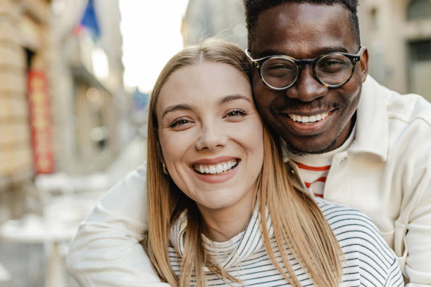 istock Portrait of a multi ethnic couple 1335082446