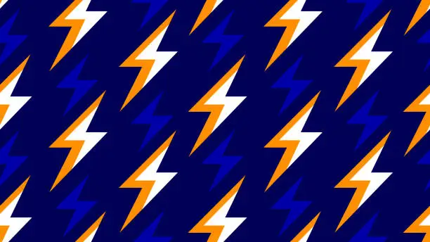 Vector illustration of Simple bright seamless illustration - Lightning.