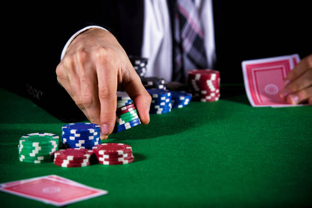 istock Man betting on the casino 1335083672
