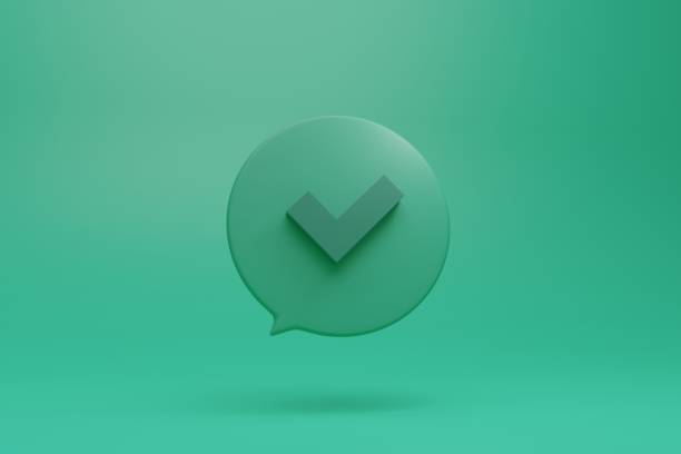 istock check, ok, done, deal mark 3d symbol 1335109099