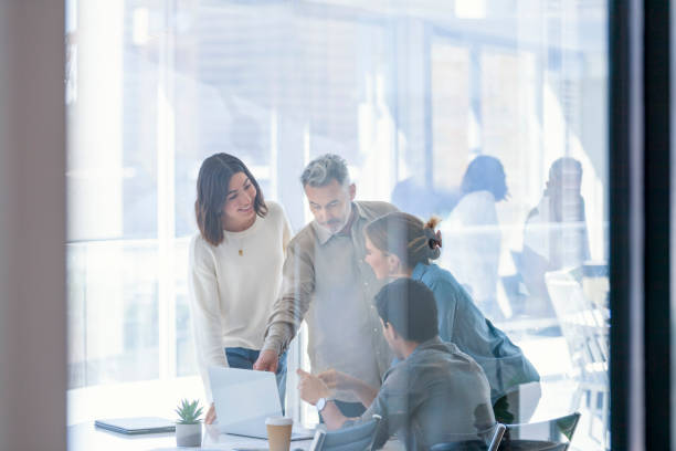istock Group of business people working. 1335114547