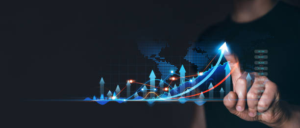 dessin à la main de la croissance des progrès du graphique de l’entreprise et de l’analyse financière. le développement des affaires au succès, le profit et le plan de croissance. - price gouging photos et images de collection