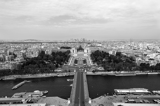 View over Paris with the Trocadero
