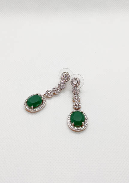 istock Beautiful Gem And diamond Earrings 1335129791