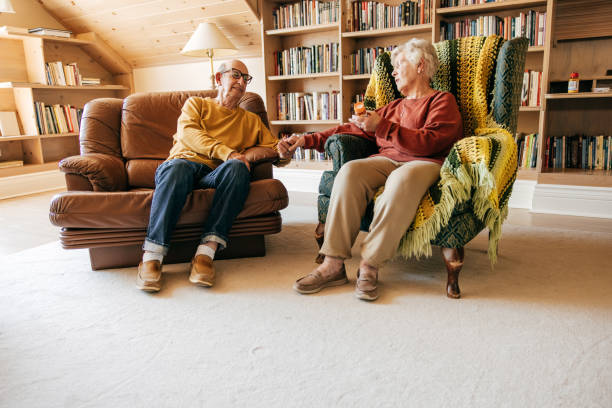 istock Senior men holding hands with senior women 1335131006