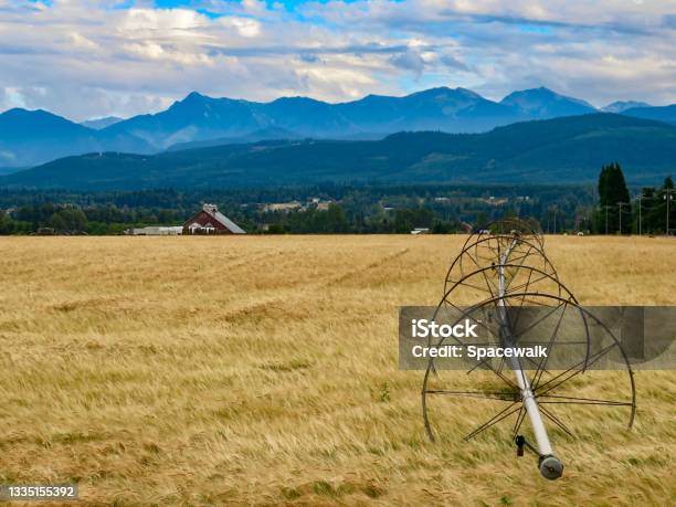 Farm And Mountains Stock Photo - Download Image Now - Adventure, Agricultural Field, Beauty