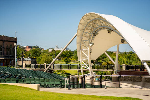 Concert performance stage in the park