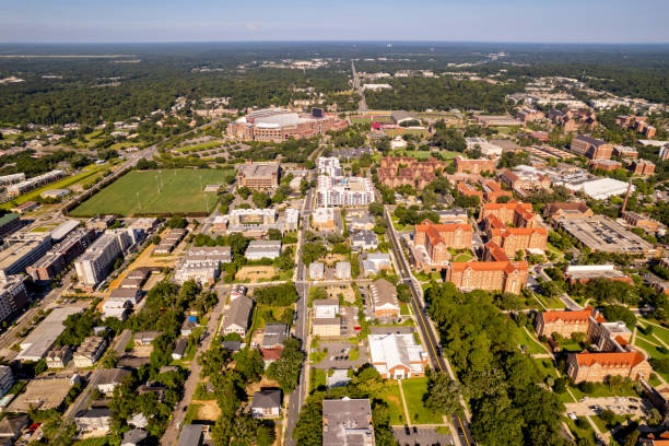 istock Aerial drone photo Tallahassee university campuses 1335157935