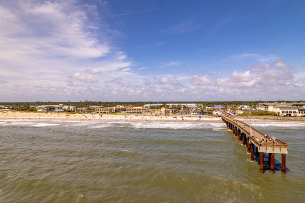 istock Fishing pier St Augustine Beach FL USA 1335158060
