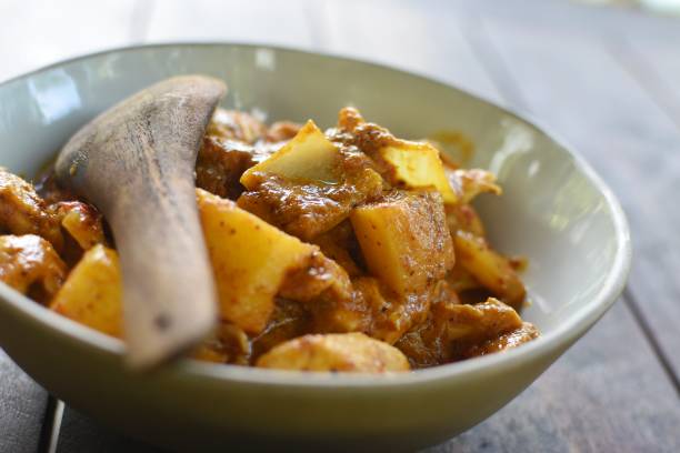 istock Massaman or matsaman curry is a spicy muslim curry made with chicken. 1335159070