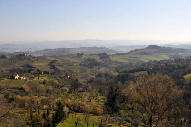 istock Landscape Tuscany Fields Near San Gimignano, Italy 1335165949