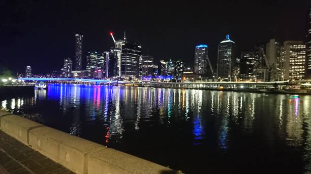 istock Melbourne by night from Southbank 1335166018