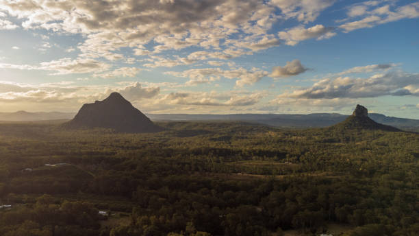 istock Sunset At Glass House Mountains 1335166132