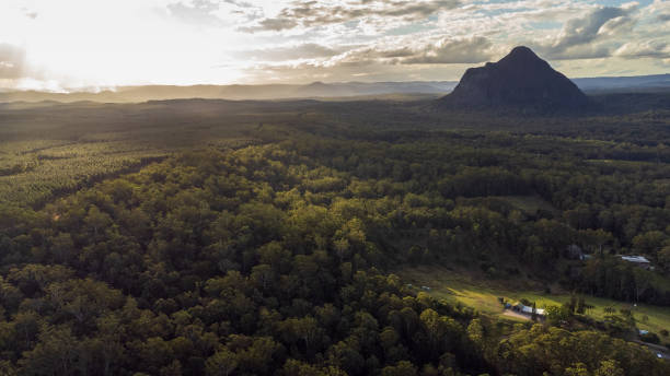 istock Sunset At Glass House Mountains 1335166134