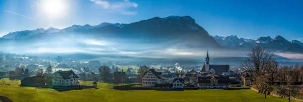 The city of Schwyz in the canton of the same name in Switzerland