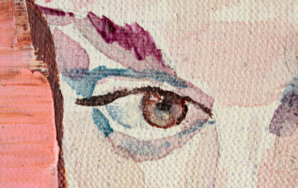 istock watercolor painting, female portrait, handmade 1335174370