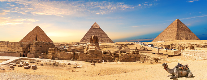 The pyramids, Giza, Cairo, Egypt