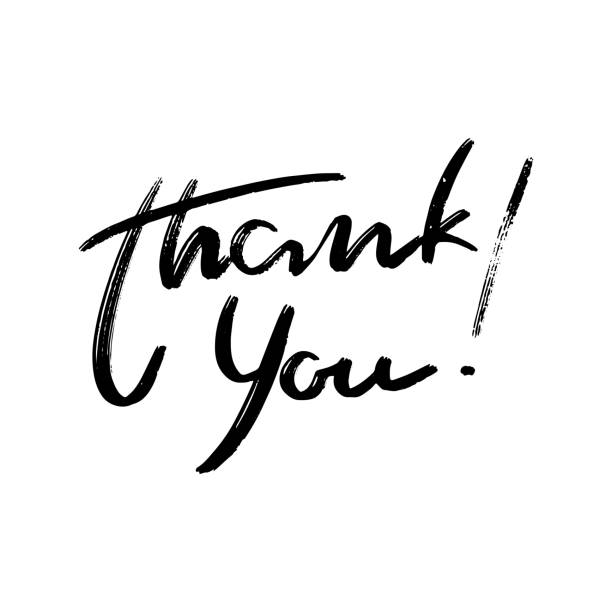 istock Thank You handwritten quote or phrase. Vector inscription thank you, isolated on white background. Hand drawn slogan. 1335178134