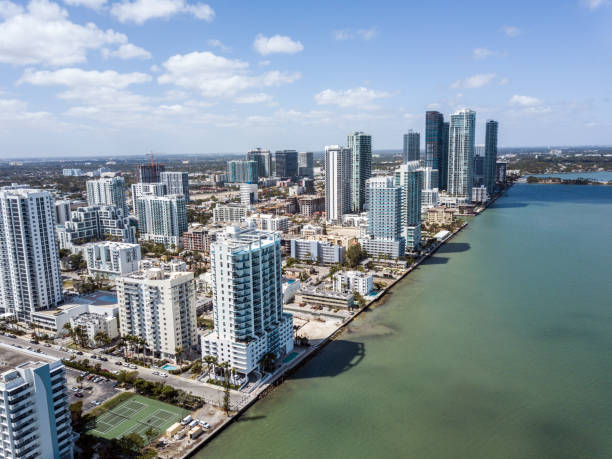 istock Drone view on the Miami Skyline 1335180346