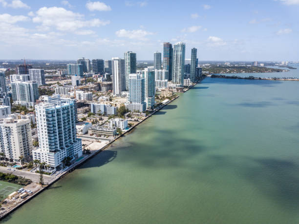 istock Drone view on the Miami Skyline 1335181238