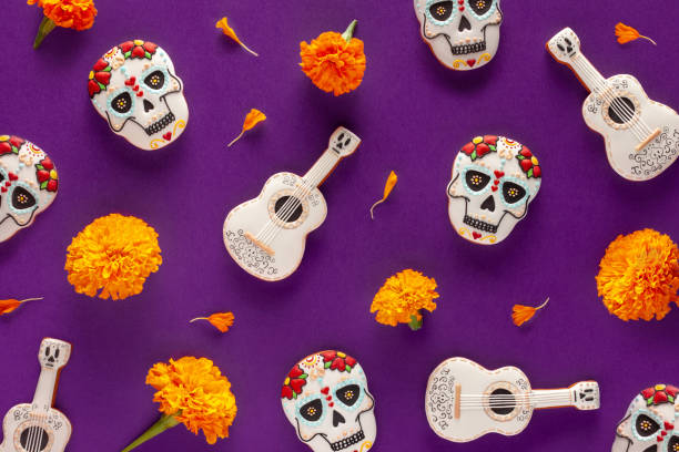 istock Day of the death pattern. Dia de los Muertos. 1335184376