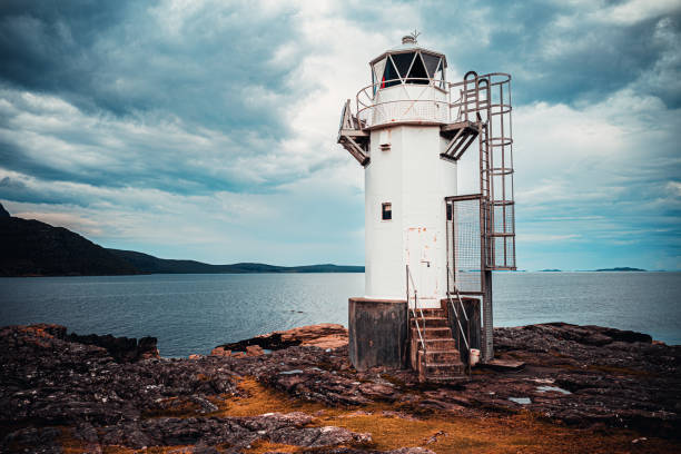 Rhue Lighthouse in the Coigach Region of Scotland.
