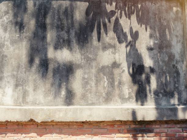 istock The old cement wall was weathered 1335189473