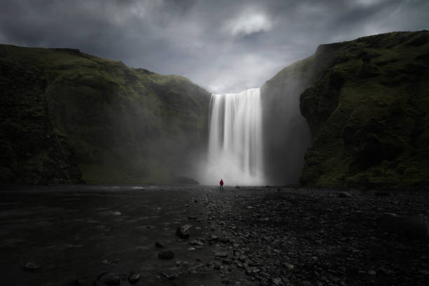 istock Waterfall with big stones in Iceland 1335194449