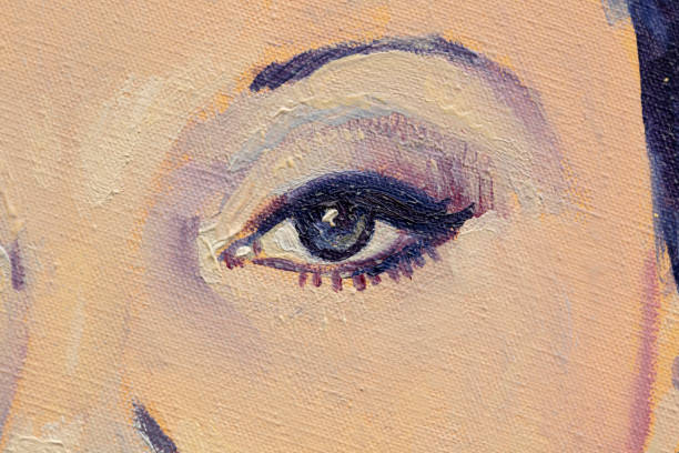 istock watercolor painting, female portrait, handmade 1335207025