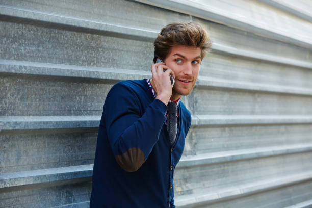 istock Young businessman talking smartphone phone 1335209783