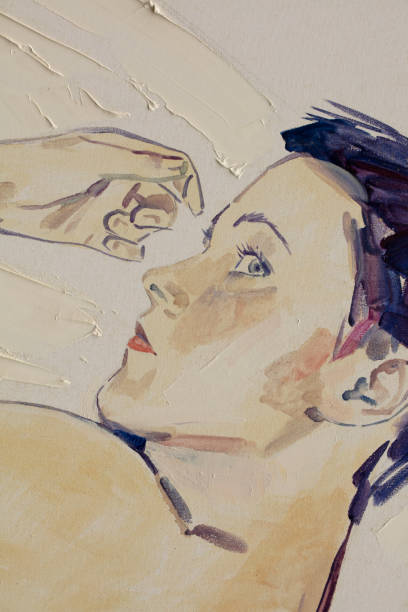 istock oil painting, female portrait, handmade 1335210001