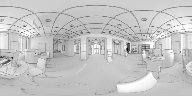 istock spherical panorama of the interior, 3D illustration, cg render 1335210544