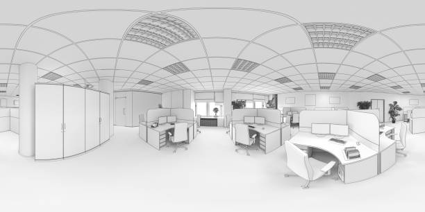 istock spherical panorama of the interior, 3D illustration, cg render 1335210671