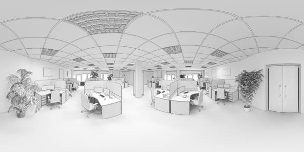 istock spherical panorama of the interior, 3D illustration, cg render 1335210673