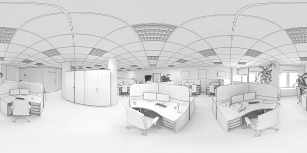 istock spherical panorama of the interior, 3D illustration, cg render 1335210678