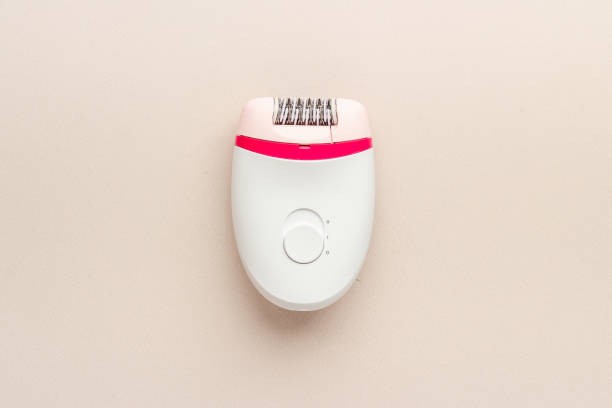 White epilator for body epilation. Top view White epilator for body epilation. Top view. epilator stock pictures, royalty-free photos & images
