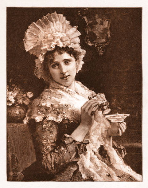 istock Woman drinking coffee in the morning drawing 1897 1335215944