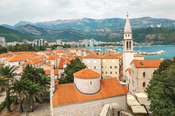 istock Landscape of Old town Budva 1335229041