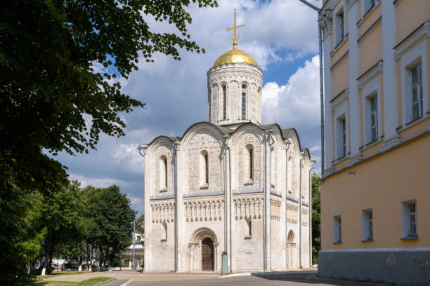 katedra św. dymitra we włodzimierzu, rosja - vladimir zdjęcia i obrazy z banku zdjęć