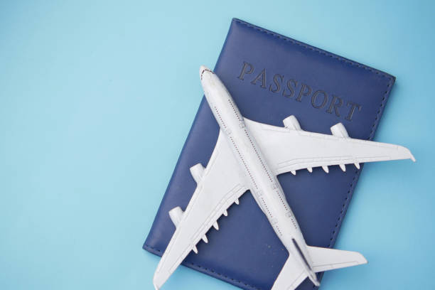 istock top view of passport and plate on table with copy space 1335233869