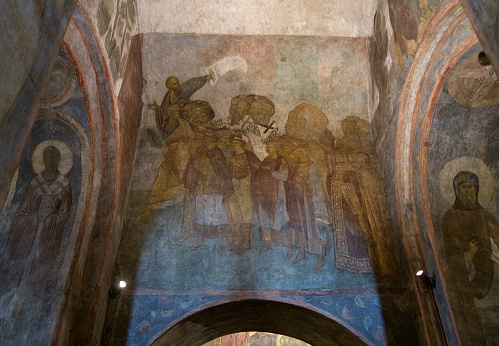 Andrei Rublev and Daniil Chernyi. Frescoes of the assumption Cathedral in Vladimir, Russia