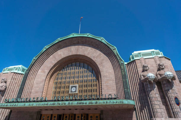Helsinki train station in the city center. Finland. Europe