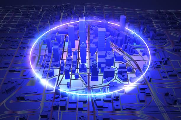 istock neon ring over dark city above view 1335240687