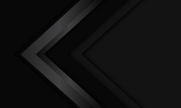 istock Abstract grey metallic arrow with blank space design modern futuristic technology background vector illustration. 1335244742