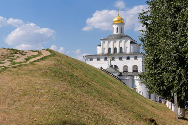 The Golden Gate of Vladimir. Vladimir, Russia The Golden Gate and defensive rampart of Vladimir. Vladimir, Russia golden gate vladimir stock pictures, royalty-free photos & images