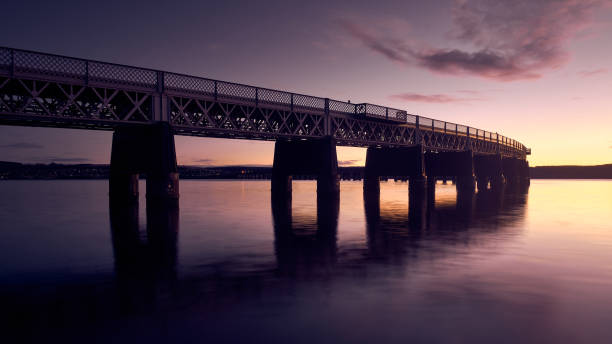 istock The Tay Rail bridge at Sunset 1335258572